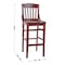 Flash Furniture Barstool, Mahogany Wood XU-DG-W0006BAR-MAH-GG - alternate 2
